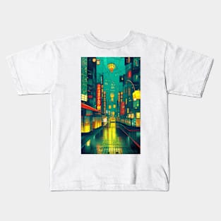 Tokyo Nightscape Kids T-Shirt